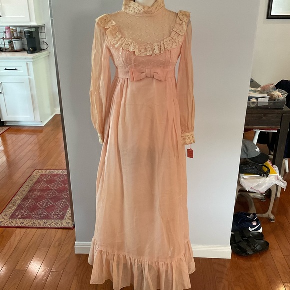 Vintage Judy Gibbs Victorian Style Dress - Picture 2 of 5